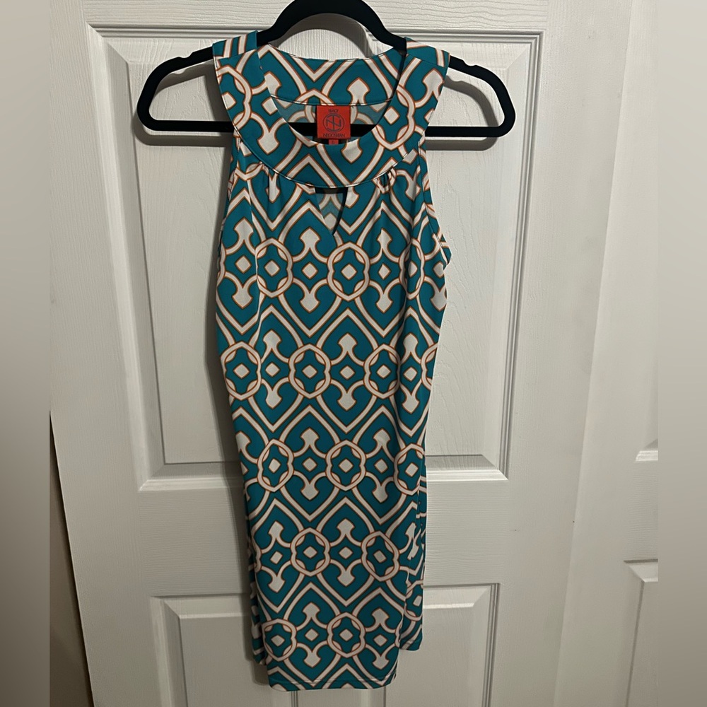 Tracy Negoshian Sleeveless Print Dress